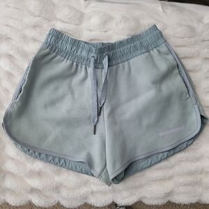 Adidas by Stella McCartney Light Sage Athletic Drawstring Shorts